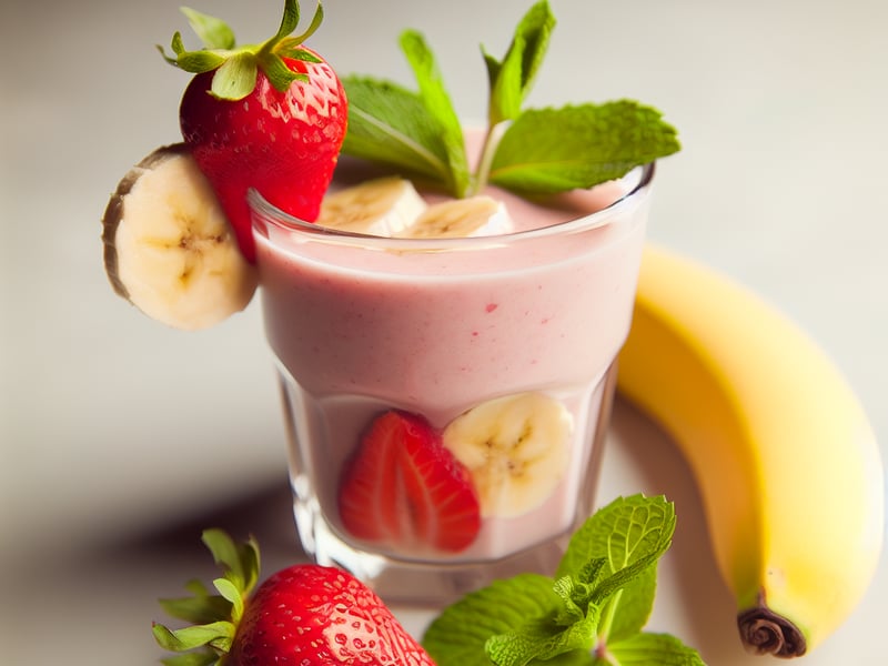 Smoothie de Morango e Banana: Delícia Nutritiva