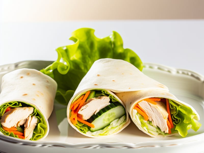 Wrap de Frango Light Delicioso e Nutritivo
